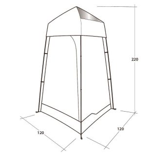 Outwell Seahaven Comfort Station Single Toilet shower Tent8
