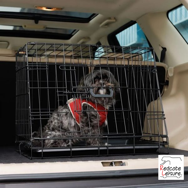 24" Folding Slanted Dog Crate Small Redcote Leisure