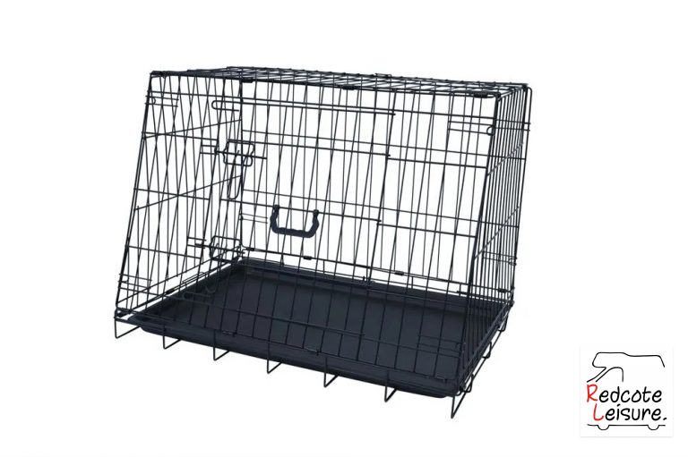 30" Folding Slanted Dog Crate Medium Redcote Leisure
