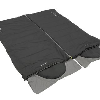 Outwell Contour Midnight Black Sleeping Bag L & R Together
