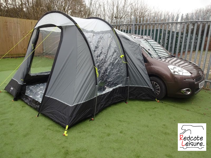 Kampa Trip Side Micro Camper Awning Full Set Up Redcote Leisure