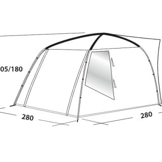 Easy Camp Fairfields Side Micro Camper Awning 1