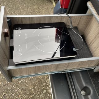 Induction Cooker in Redcote Leisure Duo Micro Camper