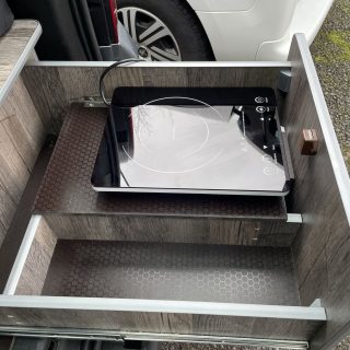 Induction Cooker in Redcote Leisure Solo Micro Camper
