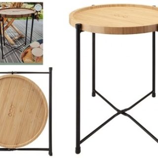 Ocio Large Bamboo Side Table and Tray