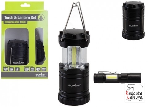 Summit Rechargeable Torch and Lantern Set