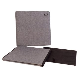 Micro Camper Folding Cube Storage Box Seat in Grey Flat