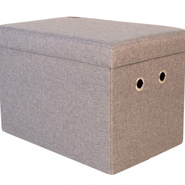 Micro Camper Folding Storage Box Seat in Grey