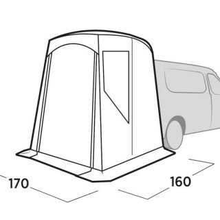 Easy Camp Krossbu Mini Tailgate Shelter Size