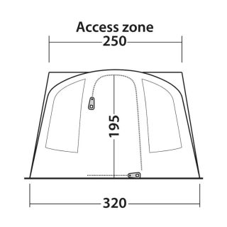 Outwell Fresno Side Micro Camper Awning 10