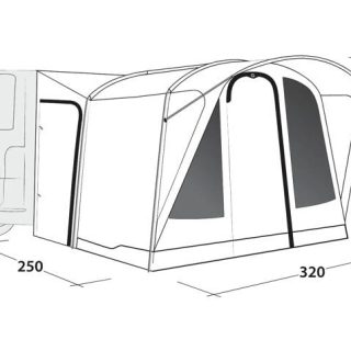 Outwell Fresno Side Micro Camper Awning 8