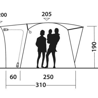 Outwell Pine Hills Side Micro Camper Awning 6