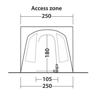 Outwell Pine Hills Side Micro Camper Awning 7