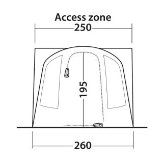 Outwell Santa Monica Air Side Micro Camper Awning 8