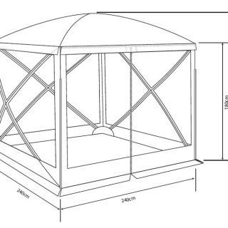 Outdoor Revolution Screenhouse 4 Gazibo 3