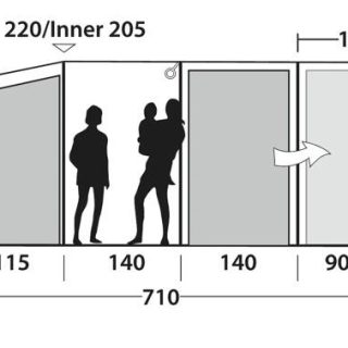 Outwell Phoenix 6+2 Tent 8