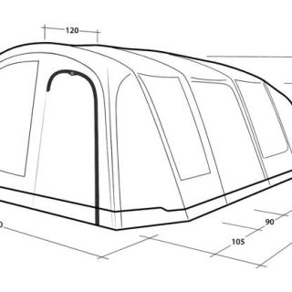 Outwell Tennessee 6+2 Air Tent 4