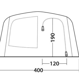 Outwell Tennessee 6+2 Air Tent 7