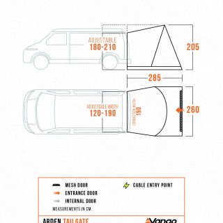 Vango Arden Tailgate Rear Campervan Awning (22)