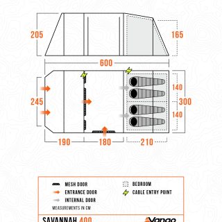 Vango Savannah Air 400 Tent (33)