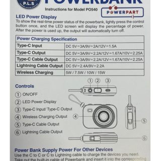 Magsafe Magnetic Wireless Charger - Power Bank Instructions