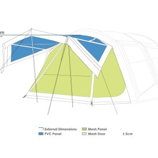 Zempire Evo TXL V2 Air Tent Awning Wall Set 6