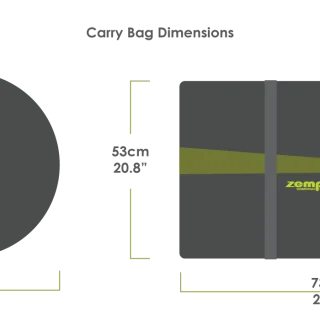 Zempire Evo TXL V2 Inflatable Air Tent Carry Bag size