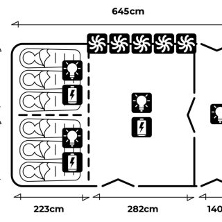OPUS T46 Smart Tent 6 Berth Family Tent 3