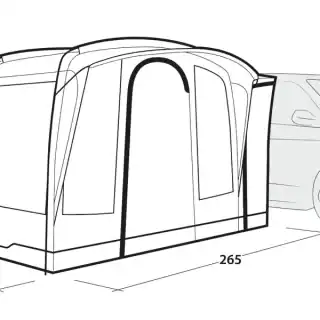 Outwell Armona Side Campervan Awning - Image 7
