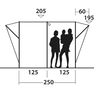 Outwell Armona Side Campervan Awning - Image 12
