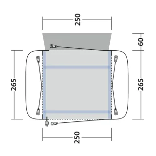 Outwell Cross PowerAir Side Campervan Awning - Image 16
