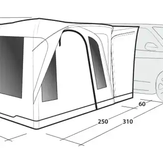 Outwell Daytona Air Side Campervan Awning - Image 7