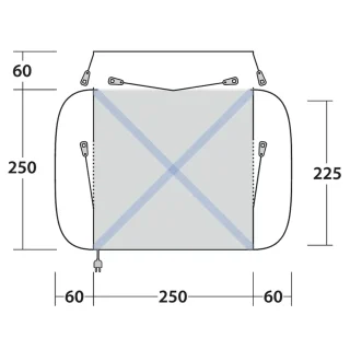 Outwell Daytona Footprint Groundsheet - Image 2