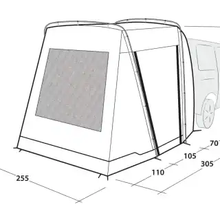 Outwell Desert Van (Side or Rear Fitting including Barn Doors) Campervan Awning - Image 13