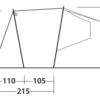 Outwell Dune SUV (Rear Fitting including Barn Doors) Micro Camper Awning - Image 14
