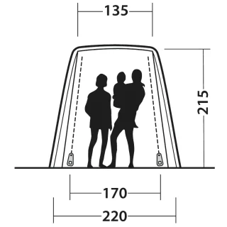 Outwell Dune SUV (Rear Fitting including Barn Doors) Micro Camper Awning - Image 15