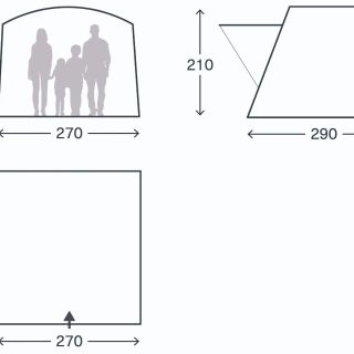 2026 Kampa Tailnest Car Camper Awning - Image 12