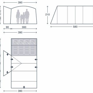 2026 Kampa Voyage Air Low Side Campervan Awning - Image 12