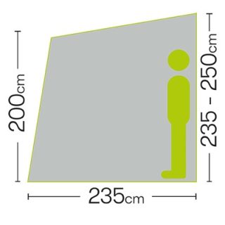 Quest Falcon Pro 220 Poled Caravan Porch Awning - Image 6