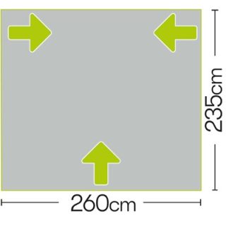 Quest Falcon Pro 260 Poled Caravan Porch Awning - Image 5