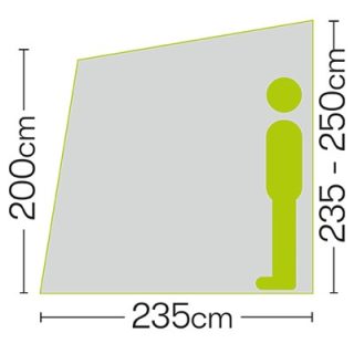 Quest Falcon Pro 260 Poled Caravan Porch Awning - Image 6