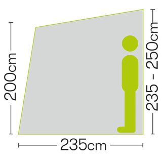 Quest Falcon Pro 325 Poled Caravan Porch Awning - Image 5