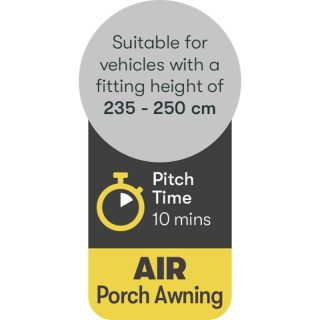 Quest Falcon Pro 220 Air Caravan Porch Awning - Image 8