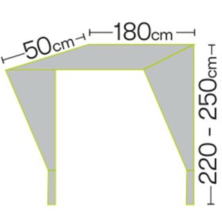 Quest Sparrowhawk Air 180 Door Canopy - Image 6