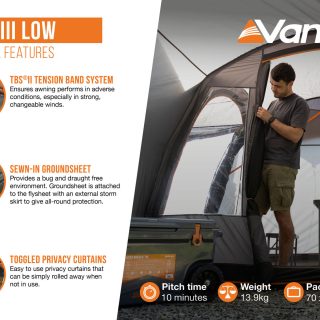 Vango Cove III Low Side Campervan Awning - Image 15