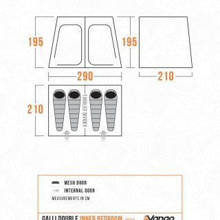 Vango Galli Double Inner Bedroom BR005 - Image 6