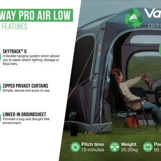 Vango HexAway Pro Air Low  Side Campervan Awning - Image 23