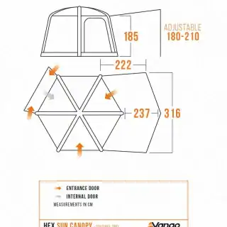 Vango HexAway Pro Air Sun Canopy - Image 4