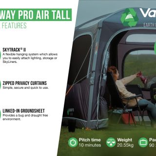 Vango HexAway Pro Air Tall Side Campervan Awning - Image 15