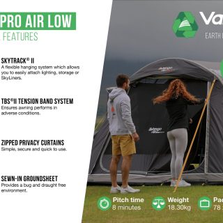 Vango Kela Pro Air Low Side Campervan Awning - Image 27